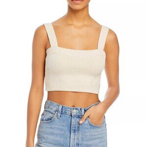 A.L.C. Winona Cropped Tank Top in Cream Size XS
